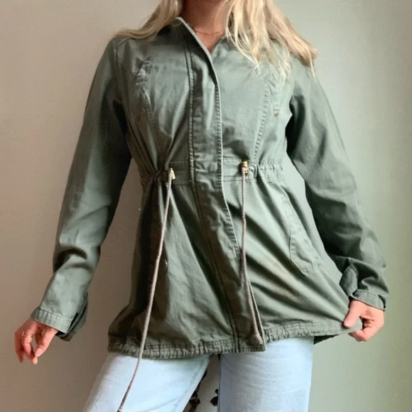 Light weight army green fall jacket - Picture 3 of 13